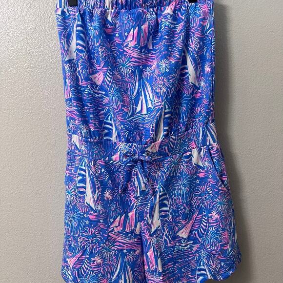 Lilly Pulitzer Jace Strapless Romper Size Small - Picture 6 of 9